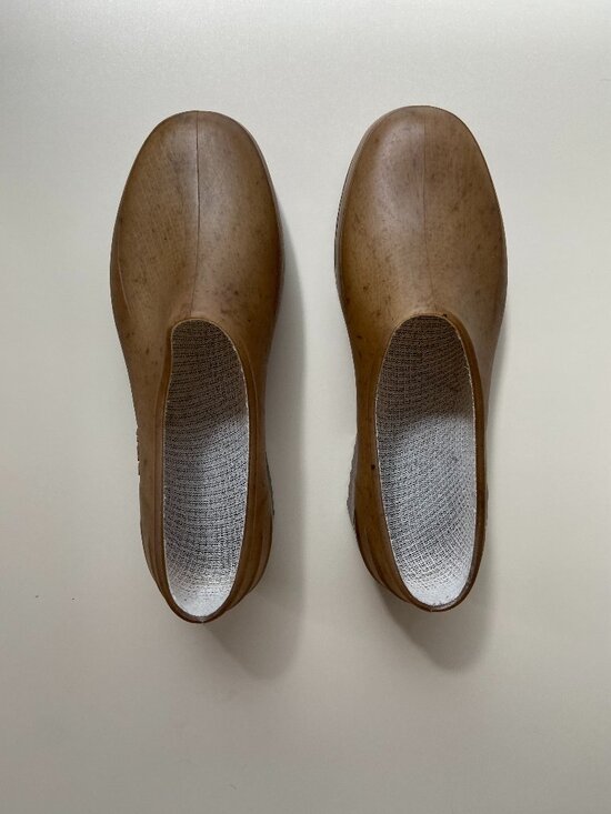 Plasticana Shoes - Women’s Tan Slip-On Clog Mules